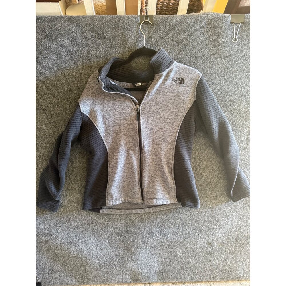 The North Face Womens Full-Zip Gray & Black Jacket L